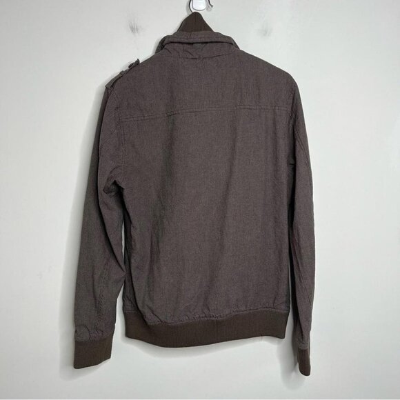 Forever 21 Mens Size Small Brown Plaid Casual Lightweight Jacket Coat Classic - Picture 2 of 11